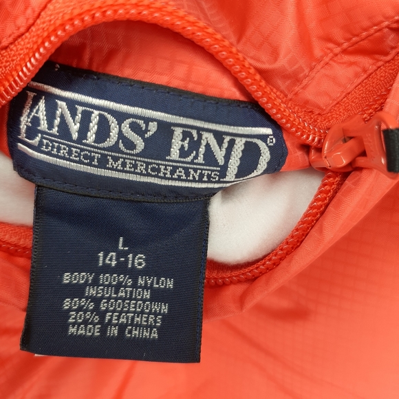 Lands End Girls Reversible Down Jacket L 14-16 - NWT - Picture 7 of 12
